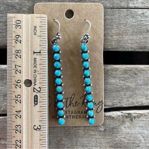 Turquoise Sterling Silver Drop Earrings